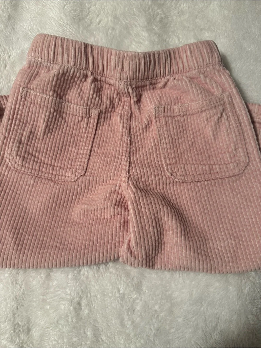 Old Navy Pink Corduroy Kids Pants with Gold Heart Buttons